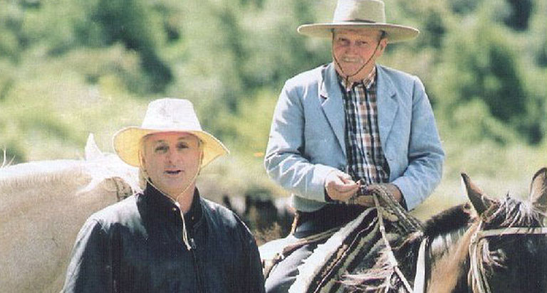 Canessa con Catalán en 1997