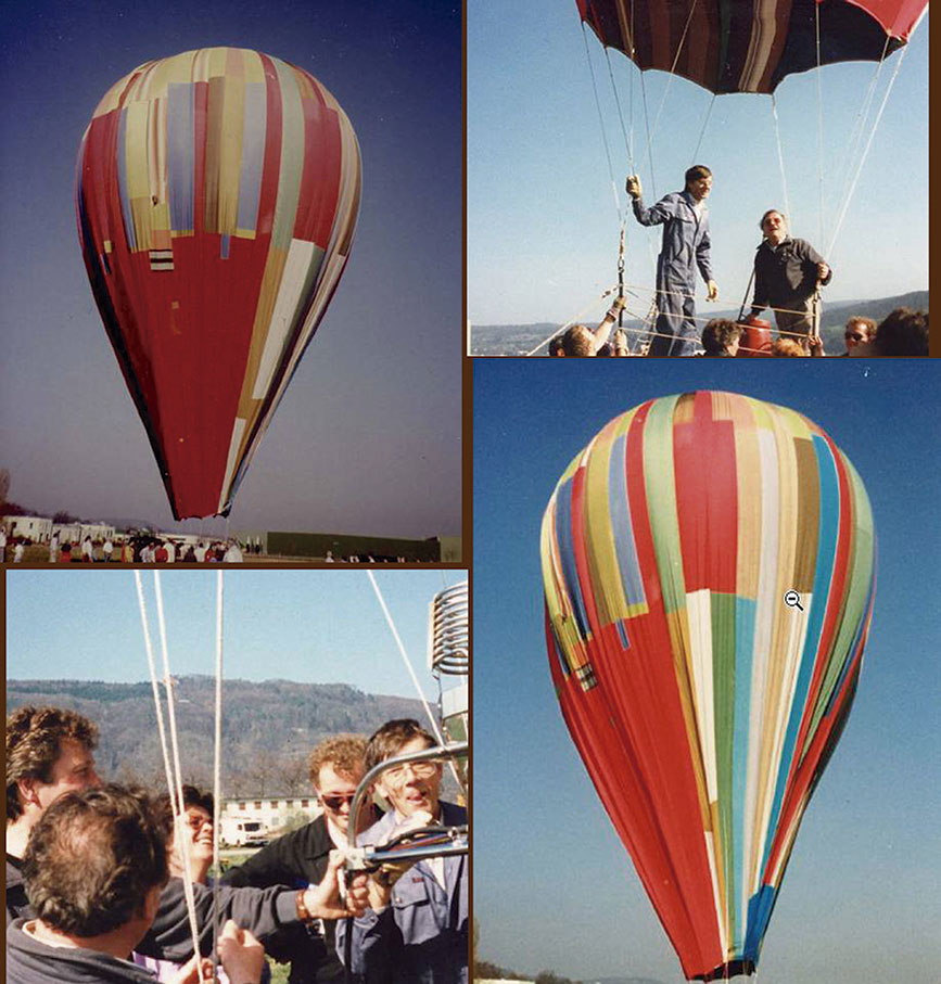 Fotos del vuelo del globo original en el 10 aniversario del viaje